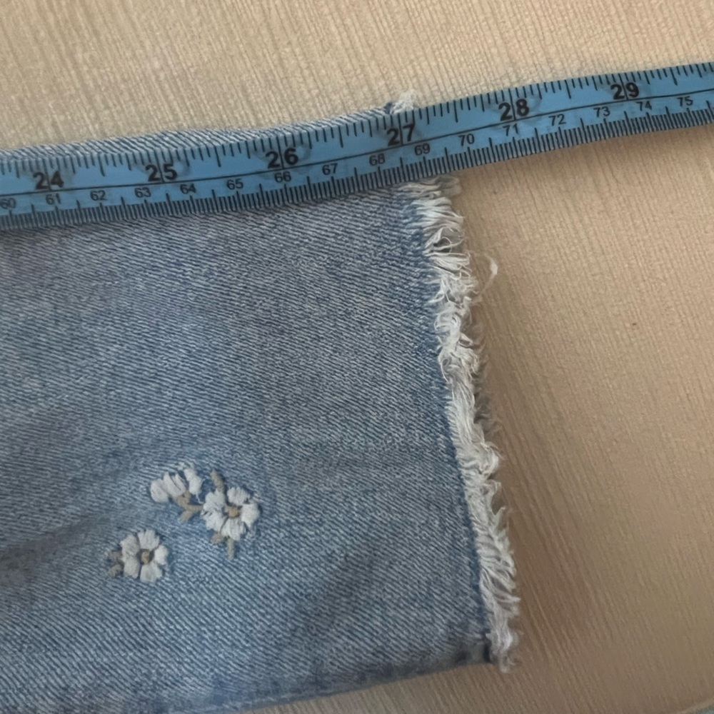 Abercrombie & Fitch Boho Floral Skinny Ankle Jeans - Women’s 25 / 0 Regular - Picture 10 of 11